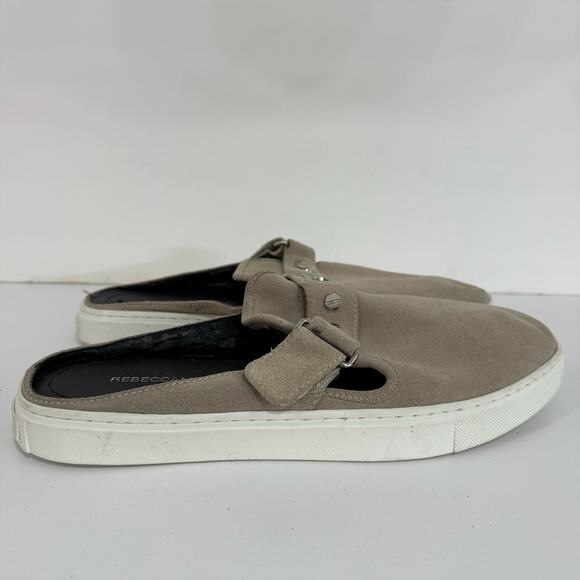 Rebecca Minkoff Sonia Women's Brown Taupe Slip-On Mules Flats Studded
Size 9.5 - Picture 4 of 10